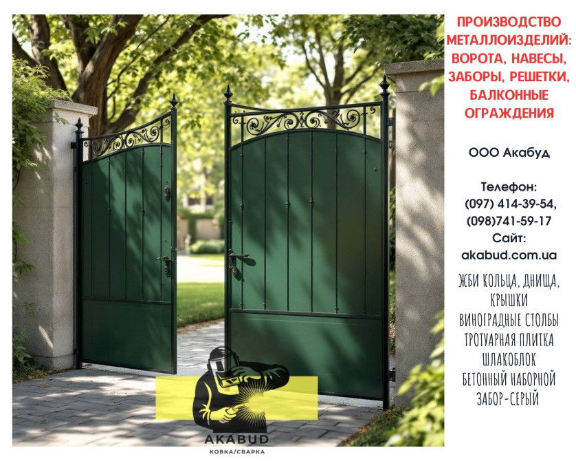Заборы из профлиста, навесы, ворота откатные и распашные Кривой Рог - изображение 3