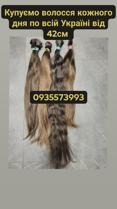 Скуповуємо волосся в Рівному та по всій Україні від 42см -0935573993 Житомир - зображення 1