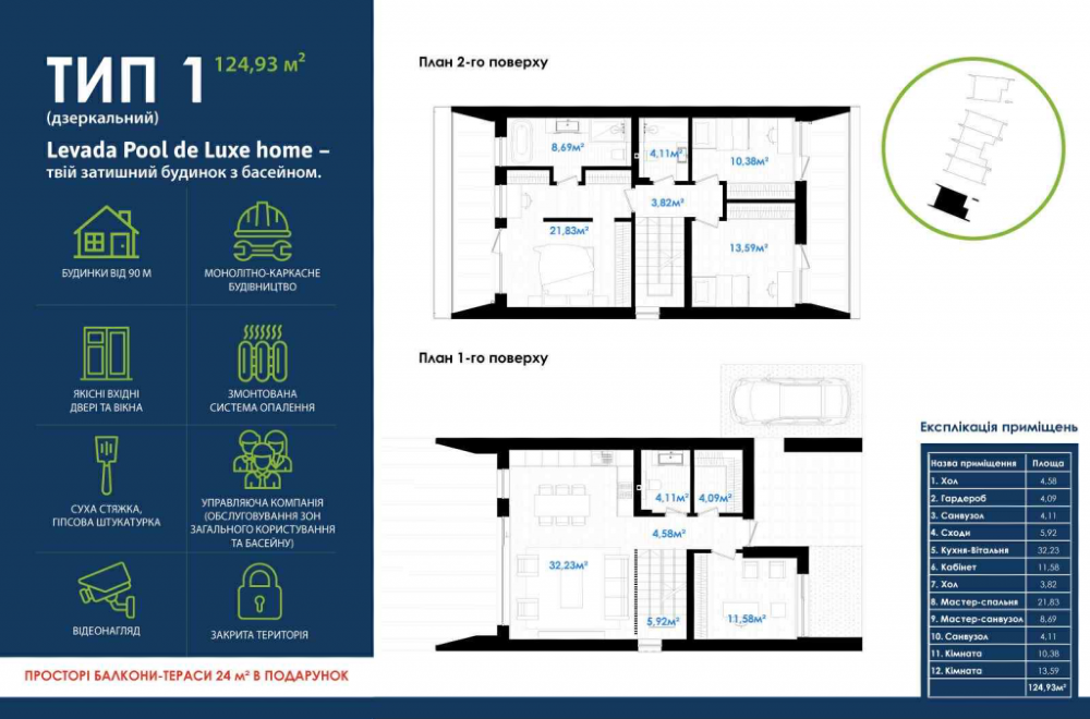 Котедж від Levada Pool Luxe home Івано-Франківськ - зображення 1