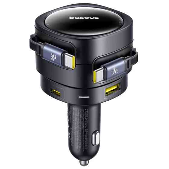 АЗУ Baseus Enjoyment Max PD90W with retractable cables (1USB-A/3C) (C00035507121) Херсон
