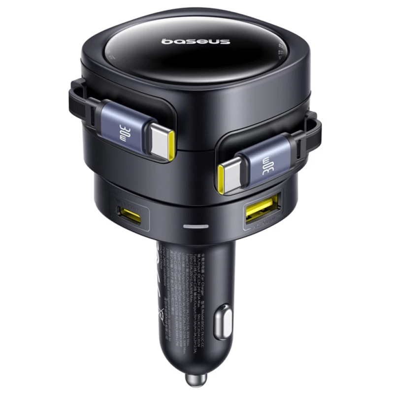 АЗУ Baseus Enjoyment Max PD90W with retractable cables (1USB-A/3C) (C00035507121) Херсон - зображення 2