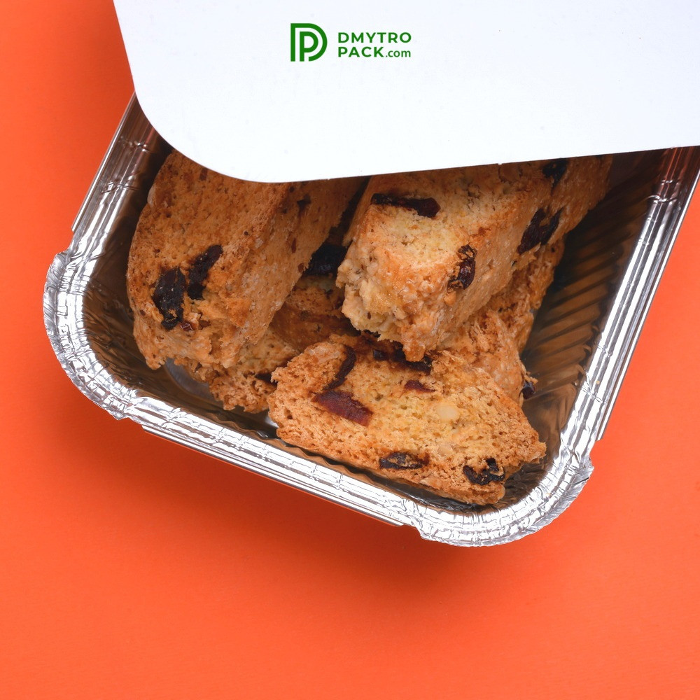 Пищевой контейнер 430 мл из алюминиевой фольги с крышкой 145*120*40 мм Херсон - изображение 12