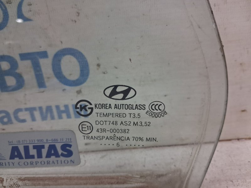 Стекло двери задней левой (форточка) Hyundai Santa fe 2005-2012 834172B000 (Арт. 85190) Київ - зображення 2