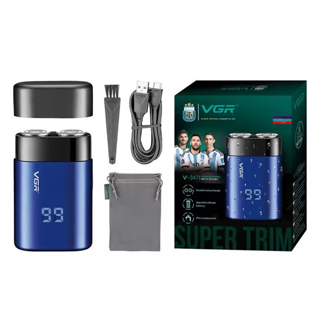 Электробритва VGR V-347 BLUE синяя Київ - зображення 1