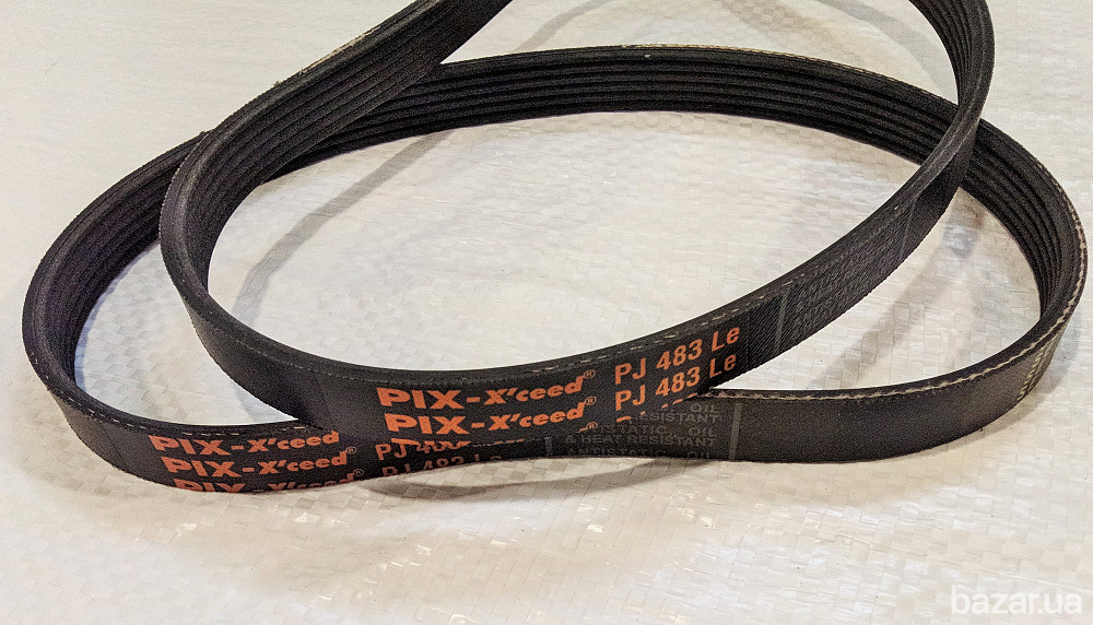 Для газонокосилки Intertool DT-2262 приводной ремень 6 PJ 483. Ремень на газонокосилку Интертул Харків - зображення 1