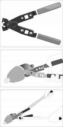 Клещи для снятия хомутов TOPTUL JEAE0509 Харків