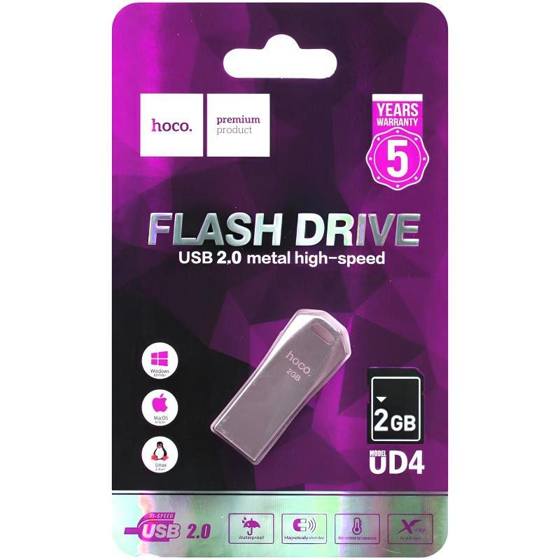 Флеш-накопитель Hoco UD4 USB 2.0 – 2GB Херсон - зображення 4