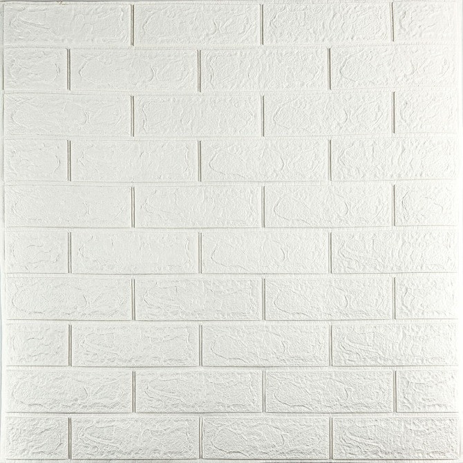 3D панель самоклеюча цегла Біла 700х770х3мм код 00000174 Дніпро - зображення 2