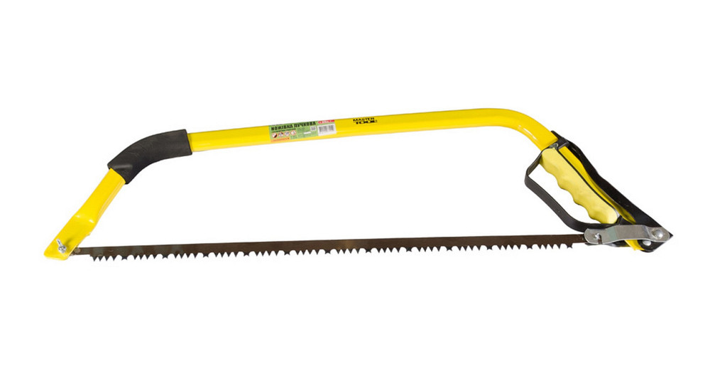 Ножовка лучковая MASTERTOOL 610 мм 4TPI с эргономичной ручкой 14-6906 Харків - зображення 1