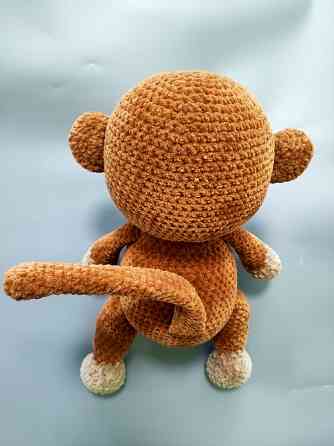 Мавпочка м'яка в'язана іграшка плюшева сувенір подарунок Handmade Нововолынск