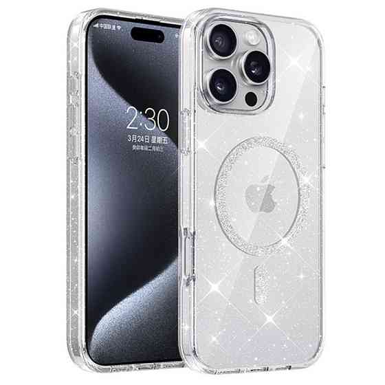 Чехол TPU Eclipse Sparkle Magnetic Fit для Apple iPhone 16 Pro (6.3") Херсон