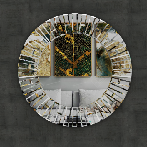 ДЗЕРКАЛО З ДЕКОРАТИВНИМИ НАКЛАДКАМИ Д-1000 ММ Киев - изображение 1