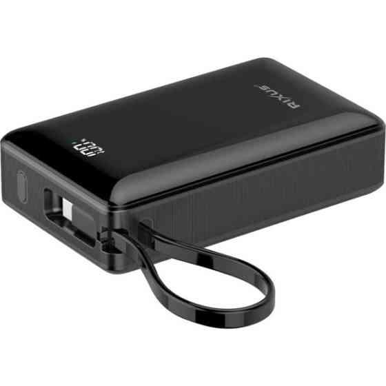 Power Bank Rixus RXPB02B 20000mAh 22.5W Black Харків