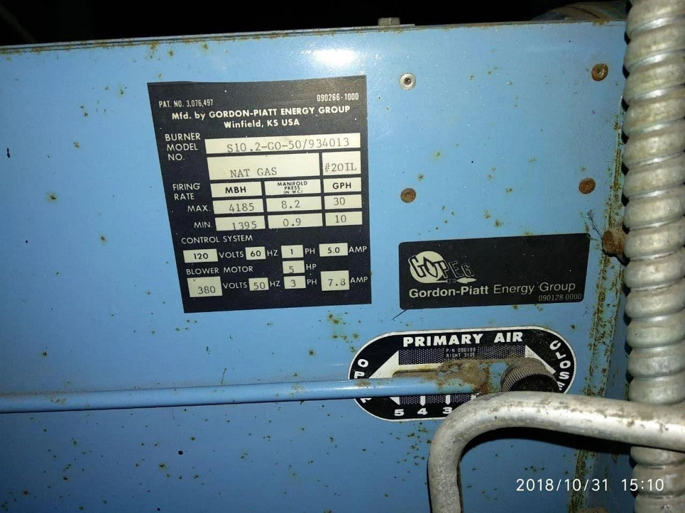 Установка-горелка для котла Gordon Piatt S10.2-GO-50/934013. газо-масленая, работают на газо-маслянн Харьков - изображение 2