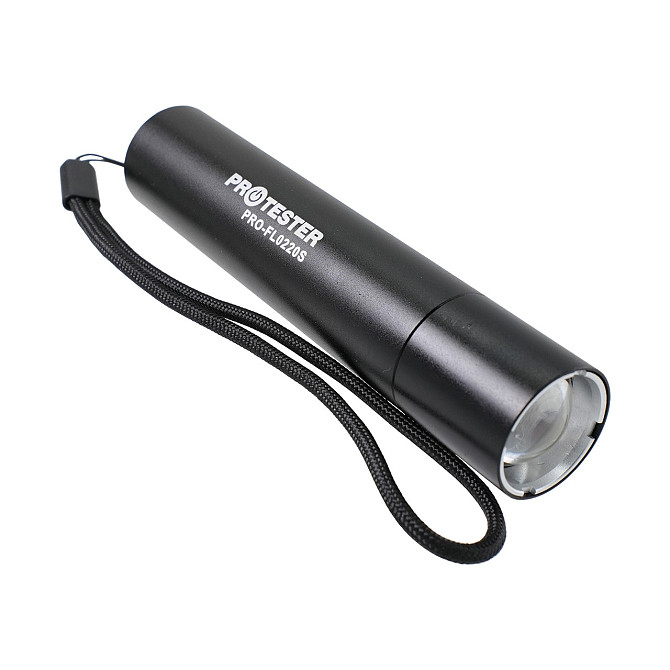 Фонарик светодиодный (LED) ZOOM (+функция Powerbank)  PROTESTER PRO-FL0220S Харків - зображення 1