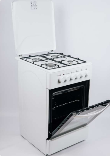 Плита кухонная газоэлектрическая Grunhelm FM5611W (комбинированная) газовая плита + электрическая ду Київ - зображення 1