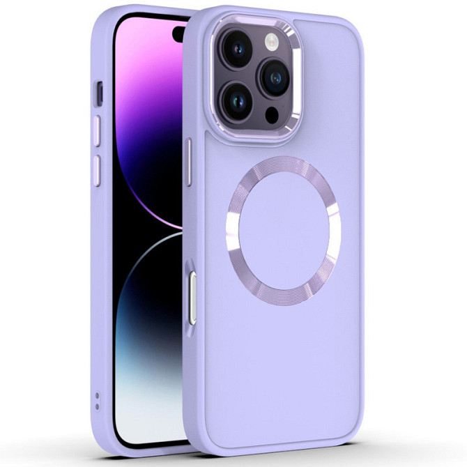 TPU чехол Bonbon Metal Style with MagSafe для Apple iPhone 16 Pro Max (6.9") Херсон - зображення 3