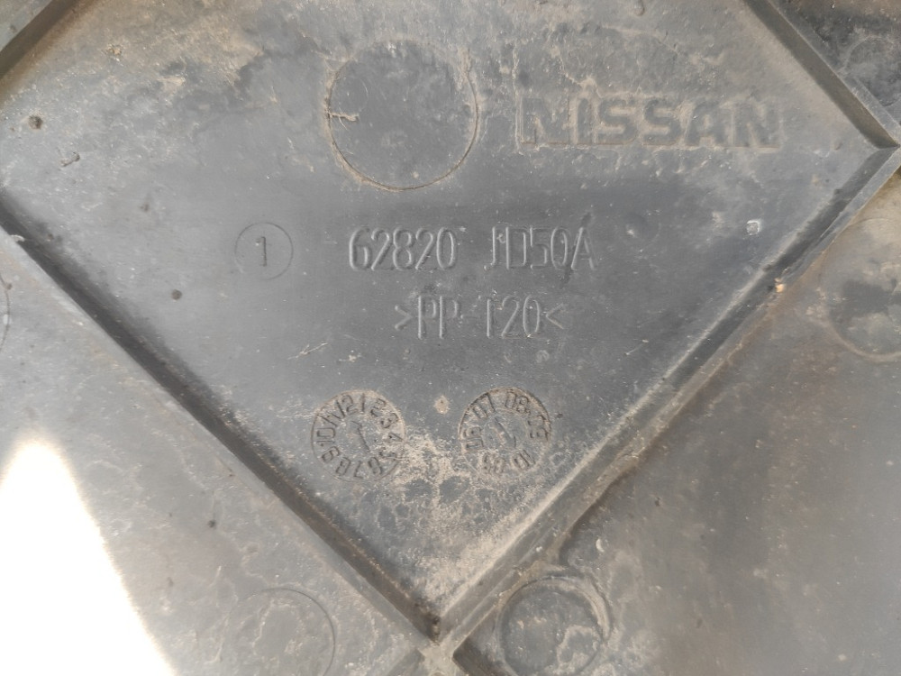 Защита переднего бампера нижняя Nissan Qashqai 2007-2013 (62820JD50A) Ковель - зображення 2