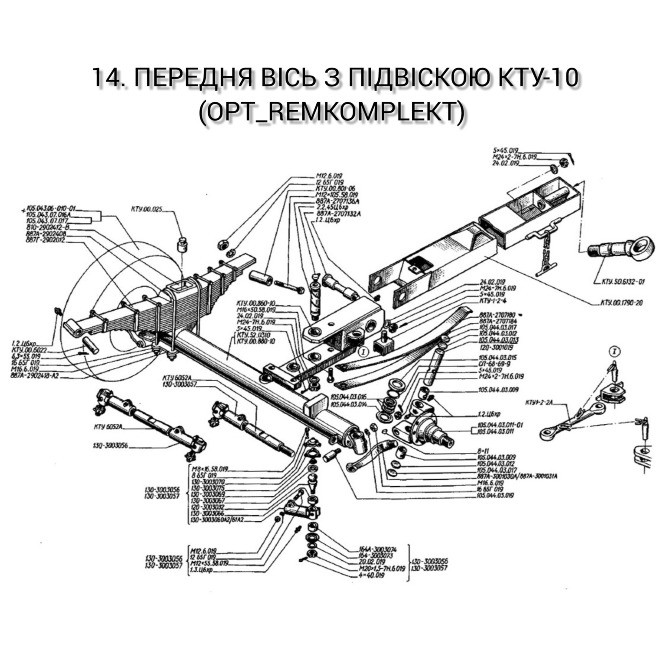 Шарнір дишла (гітара) КТУ-10. Шарнір дишла (гітара) 2ПТС-4 Дніпро - зображення 3