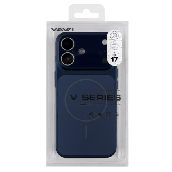 Чохол DM Lens Protection with MagSafe для Apple iPhone 17 Pro Navy Blue Харків - зображення 1