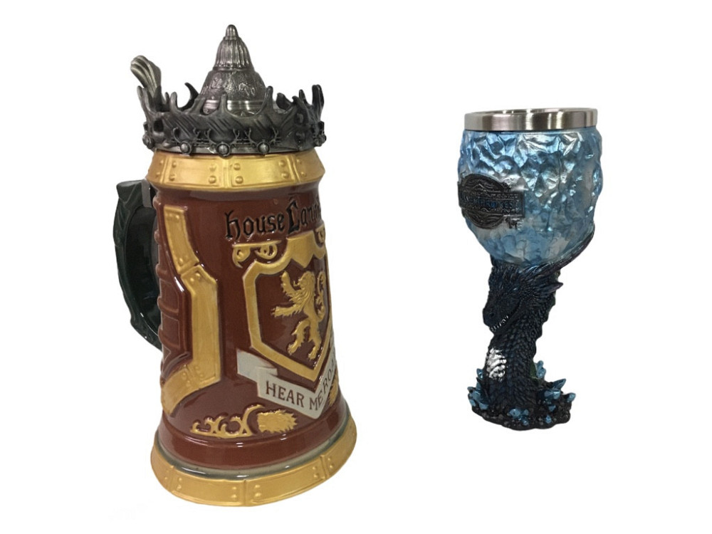 Подарочный Набор Кружка Game Of Thrones House Lannister Stein Игра Престолов Дом Ланнистеров и Бокал Киев - изображение 3