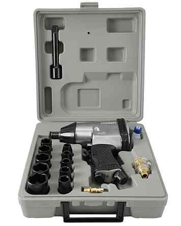 Пневмогайковерт с набором пневмоинструмента 1/2" 17ед. AIRKRAFT AT-5004SG Харків