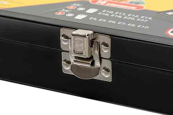 Набор головок торцевых E-TORX MASTERTOOL ¼" E4-E10 ½" E10-E22 CrV 14 шт металлический кейс 78-1414 Харків