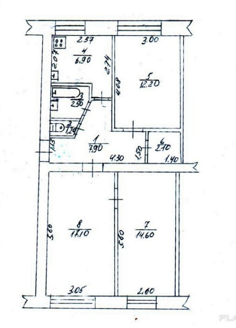 Продается 3-х комнатная квартира на 1-м этаже в г. Змиев Харьковской обл. под офис, салон, аптеку Змиев - изображение 1