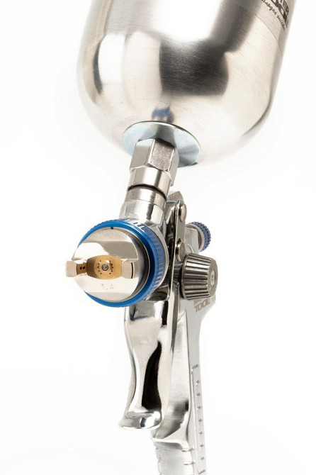 Краскопульт пневматический MASTERTOOL HVLP AERO ВАЛБ 600 мл Ø 1,4 мм круглый/плоский факел 170-260 л Харків - зображення 2