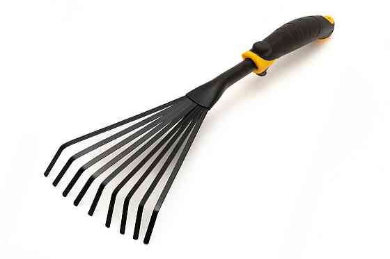 Грабли садовые веерные MASTERTOOL 9 зубьев 420х145 мм с двухкомпонентной ручкой 14-6175 Харків
