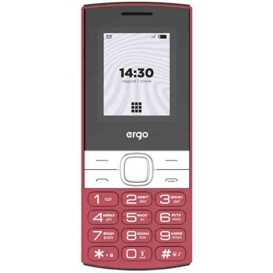 Телефон ERGO B185 Red Харків