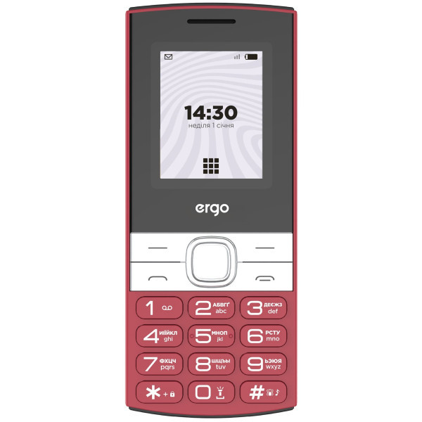 Телефон ERGO B185 Red Харьков - изображение 1