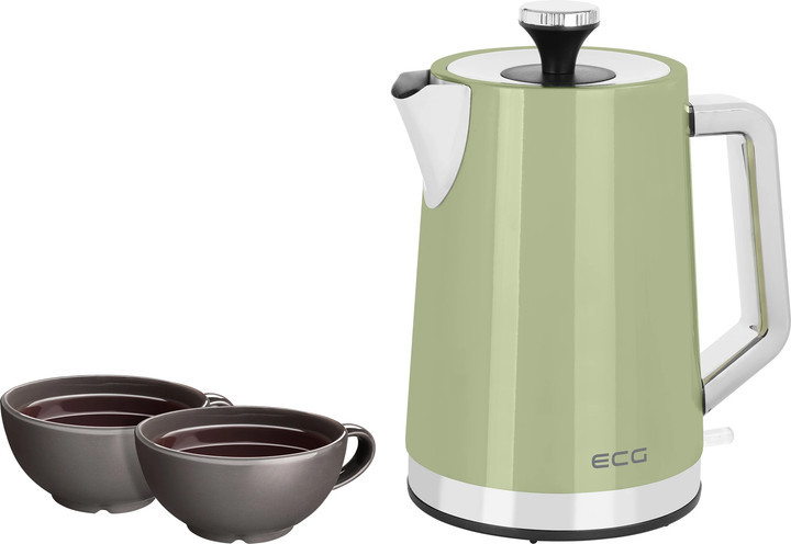 Электрочайник EСG RK 1766 Vintage Olive 1.7 л оливковый Киев - изображение 3