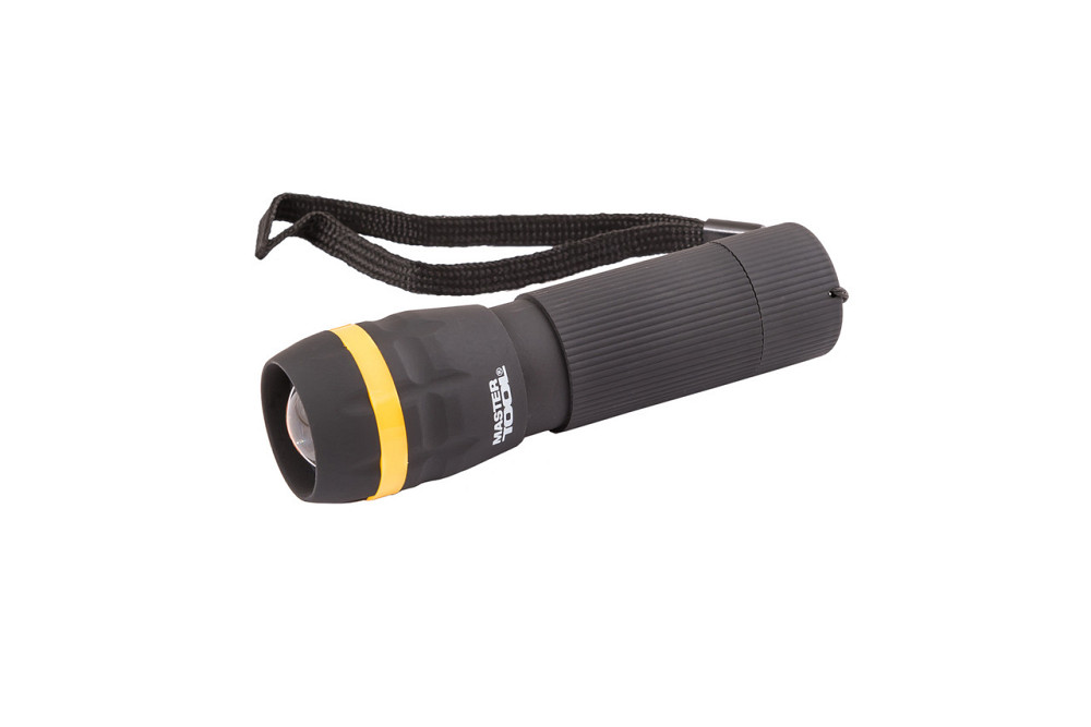 Фонарь с регулировкой фокуса MASTERTOOL 103х31 мм LED 3xAAA ABS 94-0801 Харків - зображення 2