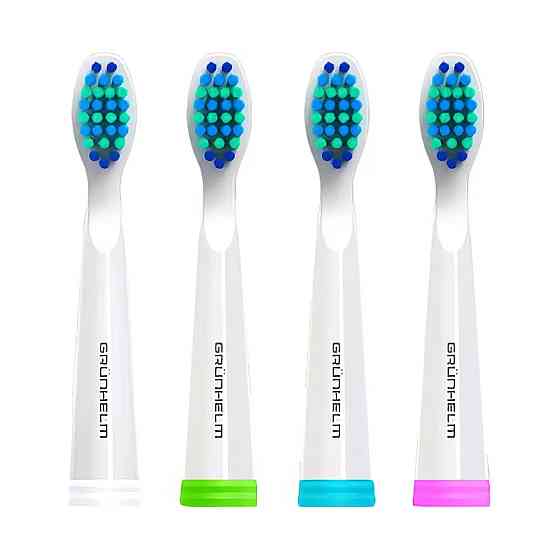 Насадка к электрической зубной щетке Grunhelm GH-4W 4 шт белая Київ