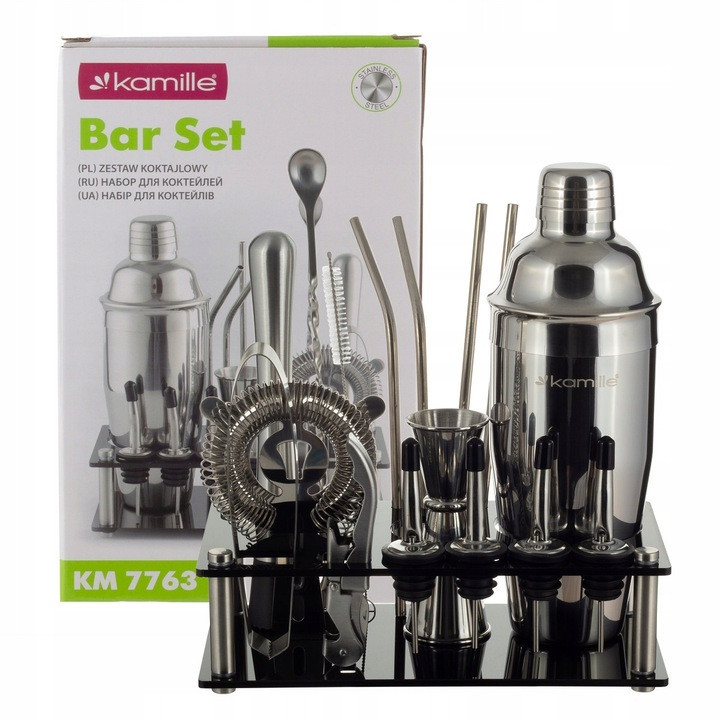 Набор для бара и коктейлей 17 предметов Kamille KM 7763 Одесса - изображение 2