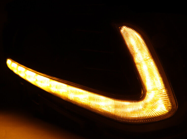 Комплект накладок ПТФ DRL для Ford Fusion 2013-16 Led ДХО з проводкою для під'єднання Одесса - изображение 6