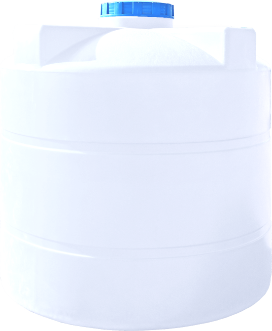 Емкость 3500 л вертикальная ПБ белая Київ - зображення 3