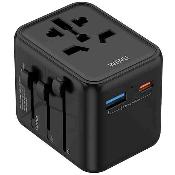 Сетевой универсальный переходник WIWU UA012 Warrior 12W + 1USB-A/1C Херсон