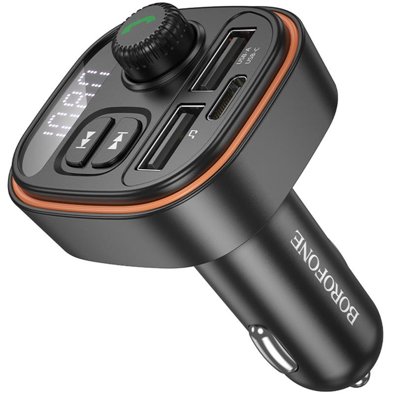 АЗУ FM модулятор Borofone BC59 Heroic (2USB-A/1C) Херсон - зображення 2