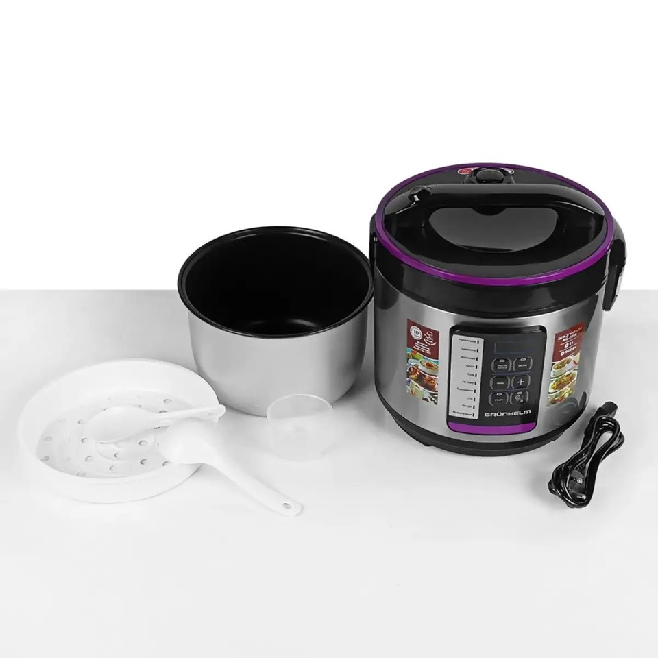 Мультиварка Grunhelm MC-28SB 900 Вт серебристая Київ - зображення 6