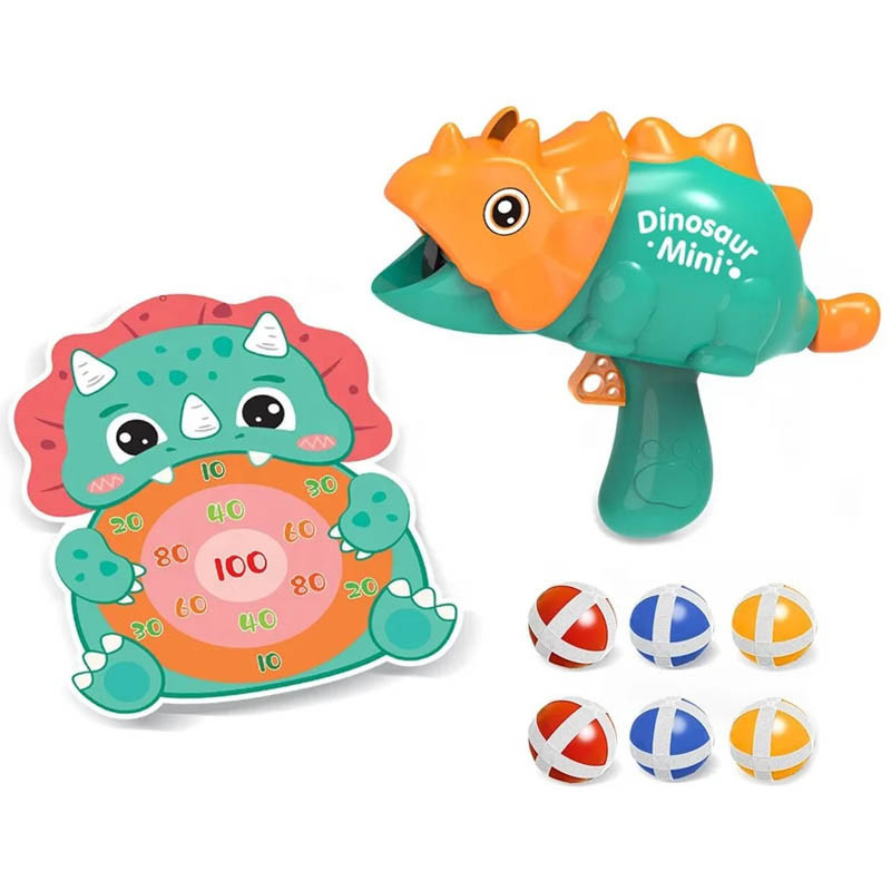 Интерактивная игра Dinosaur Athletics Gun на липучках + мишень Херсон - зображення 1