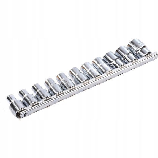 Набор 12-гранных головок на планке TOPTUL 12-гр. 1/2" 11ед. 8-22мм GAAQ1601U-12 Харків - зображення 2