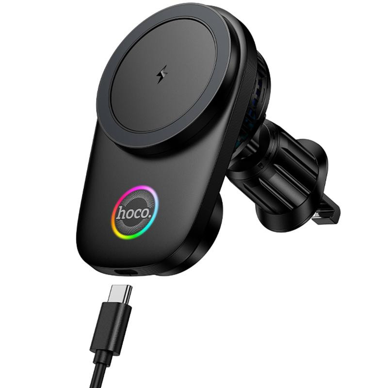 Автодержатель с БЗУ Hoco HW36 Electric 15W with cooler (air outlet) Херсон - изображение 1