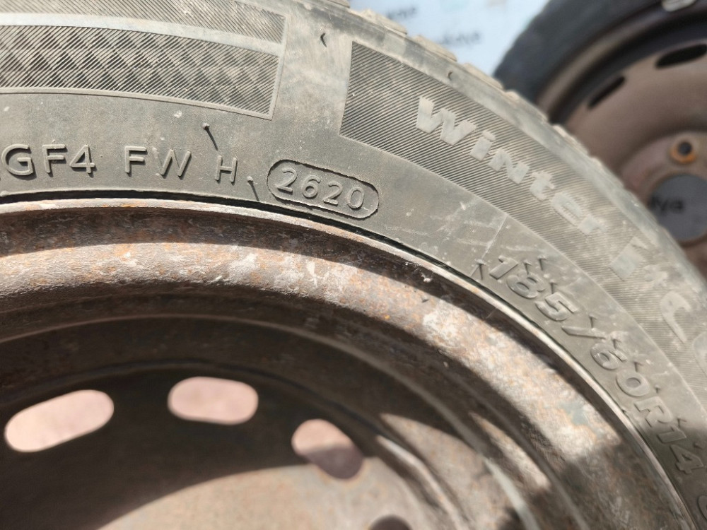 Диск с зимней шиной 185/65 R14 Hankook Winter Icept RS2 Ford Fusion 2002-2012 Ковель - зображення 4
