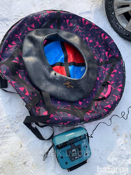 Тюбинг 1 м Ватрушка для снега защитного цвета (Оксфорд) Харків - зображення 3