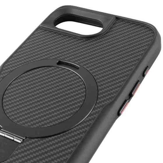 TPU+PC чехол Metal Buttons with MagSafe Carbon Ring для Apple iPhone 16e (6.1") Херсон