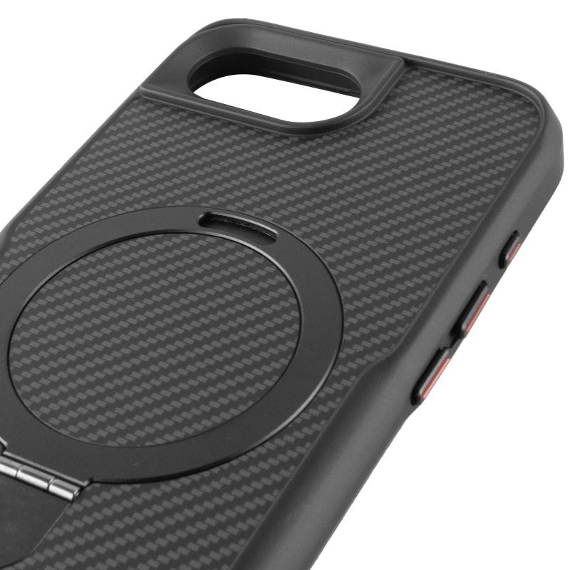 TPU+PC чехол Metal Buttons with MagSafe Carbon Ring для Apple iPhone 16e (6.1") Херсон - зображення 4