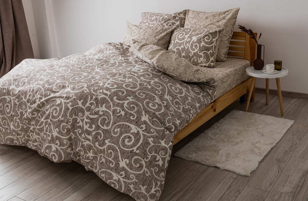 Постільна білизна сімейна ТЕП Soft dreams Beige and White 2-03860-25169 150х215х2 см Киев - изображение 1