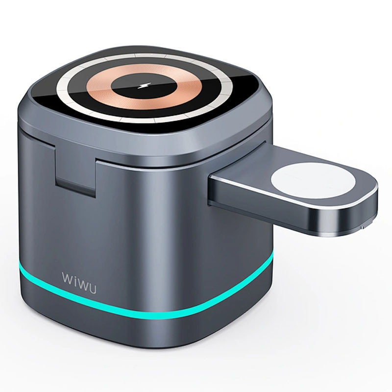 БЗУ WIWU Wi-W024 3 in 1 wireless charger Херсон - зображення 2